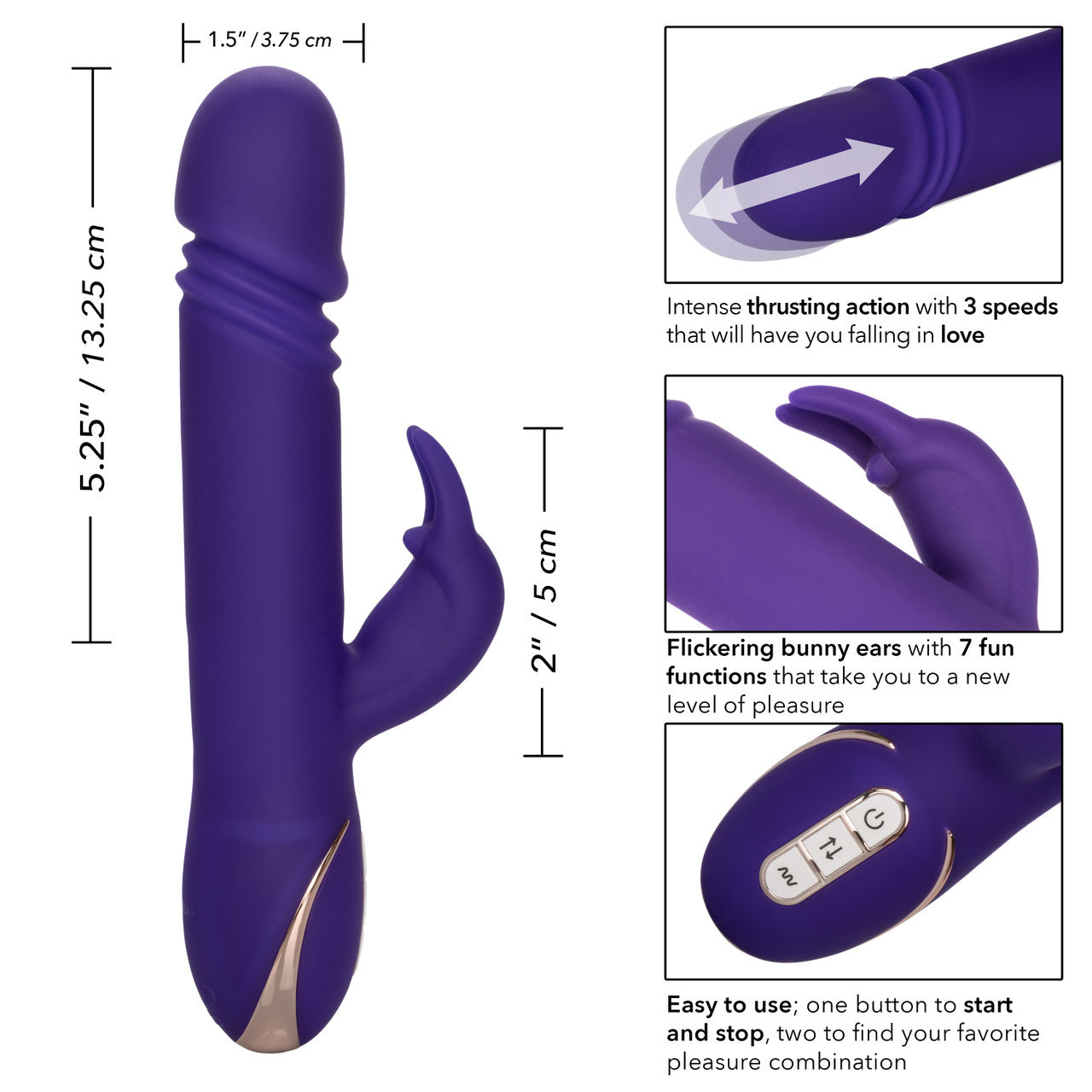 Jack Rabbits Signature Silicone Thrusting Rabbit Vibe