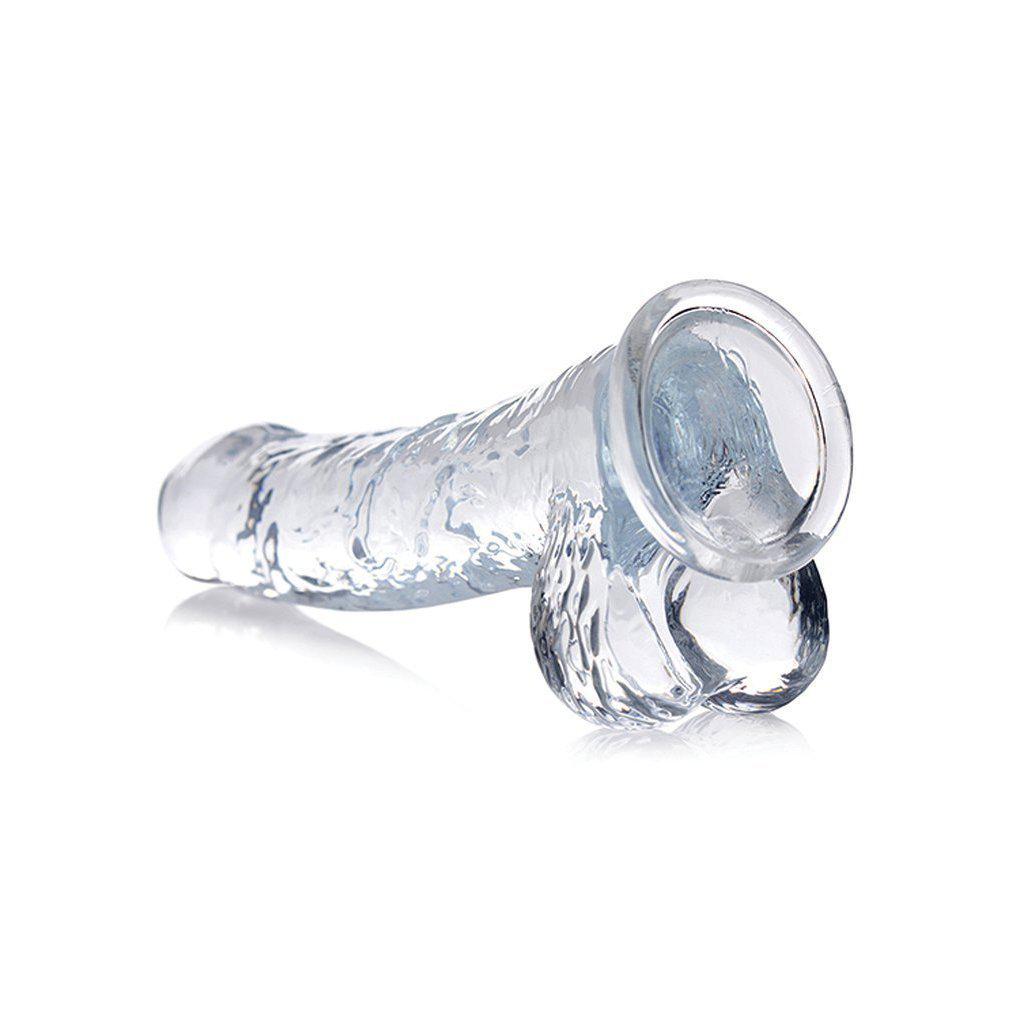 Jock C-thru 8 Inch Slim Dildo with Balls