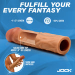 Jock Enhancers 1.5 Inch Silicone Penis Extension Sleeve in Medium