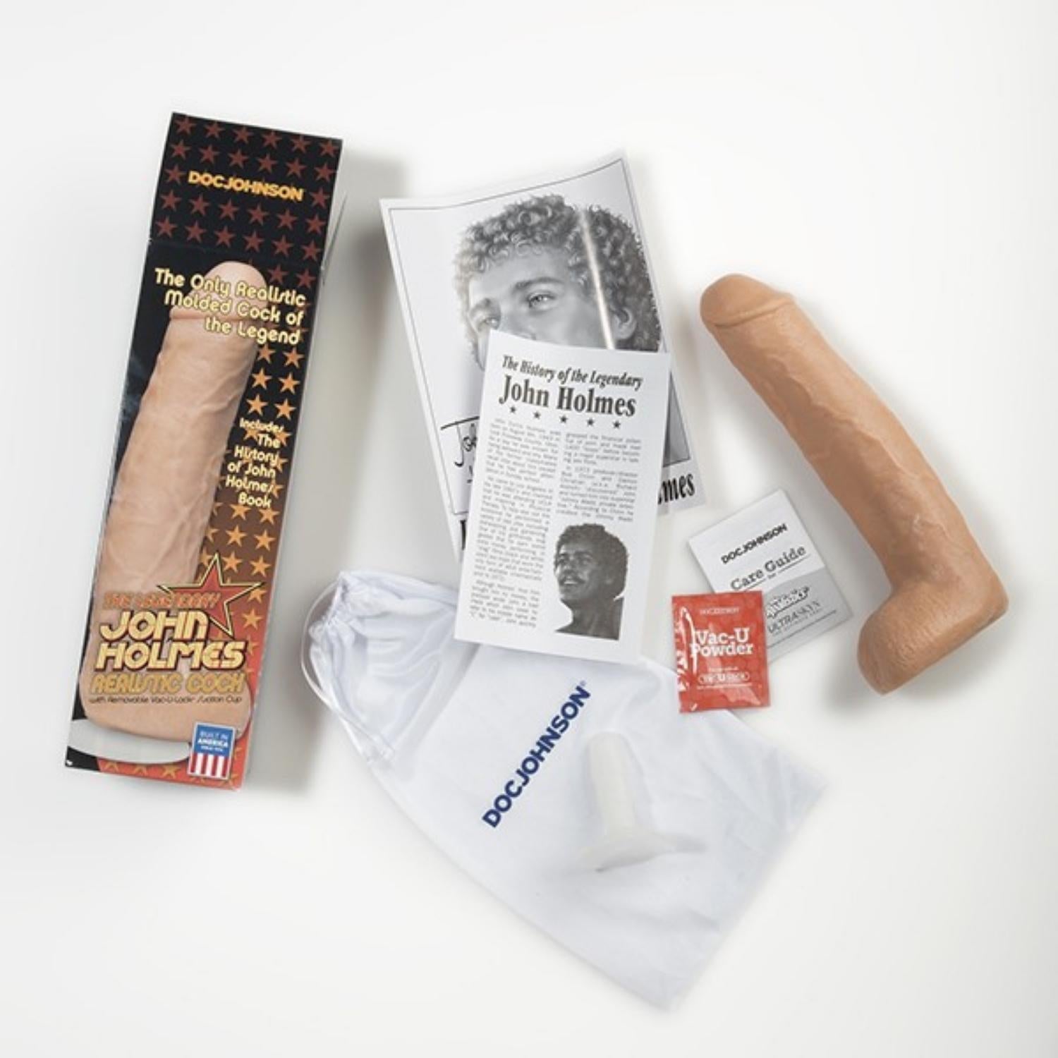 John Holmes Realistic Dildo With Removable Vac-U-Lock Suction Cup