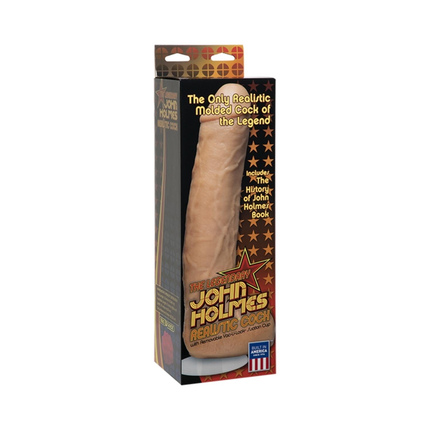 John Holmes Realistic Dildo With Removable Vac-U-Lock Suction Cup