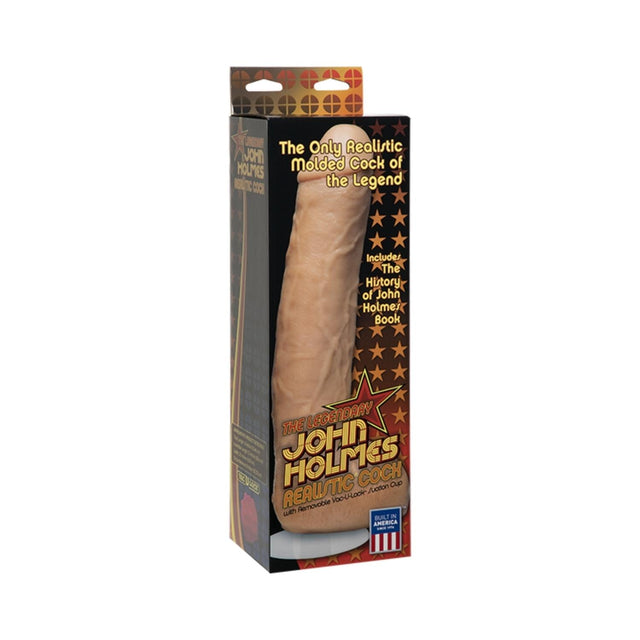 John Holmes Realistic Dildo With Removable Vac-U-Lock Suction Cup