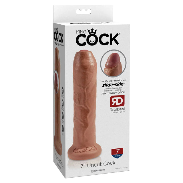 King Cock 7 Inch Uncut Dildo