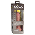 King Cock Elite 6 Inch Dual Density Vibrating Silicone Dildo