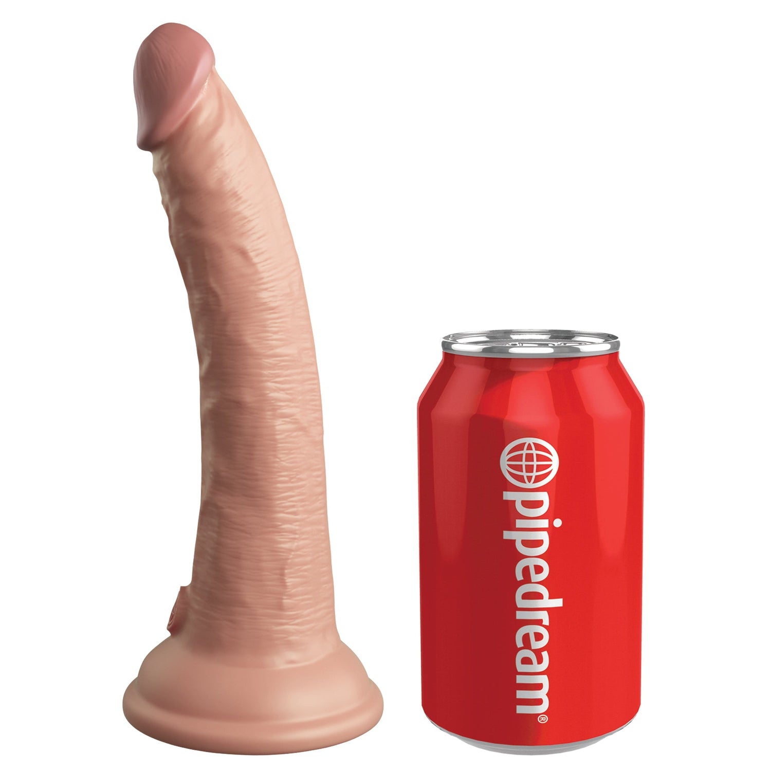 King Cock Elite 7 Inch Dual Density Vibrating Silicone Dildo