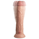 King Cock Elite 9 Inch Dual Density Vibrating Silicone Dildo