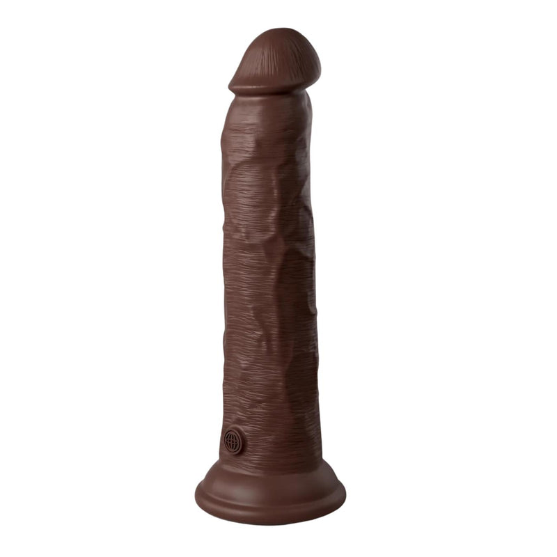 King Cock Elite 9 Inch Dual Density Vibrating Silicone Dildo