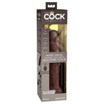 King Cock Elite 9 Inch Dual Density Vibrating Silicone Dildo