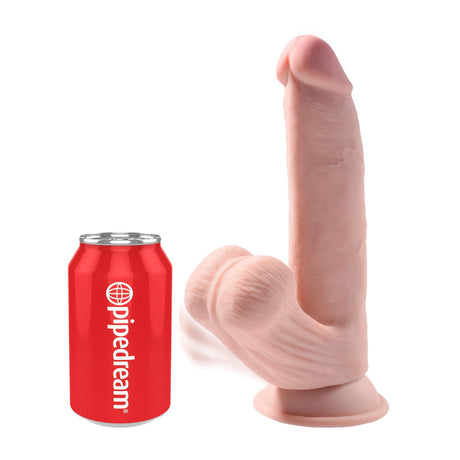 King Cock Triple Density Dildo with Swinging Balls