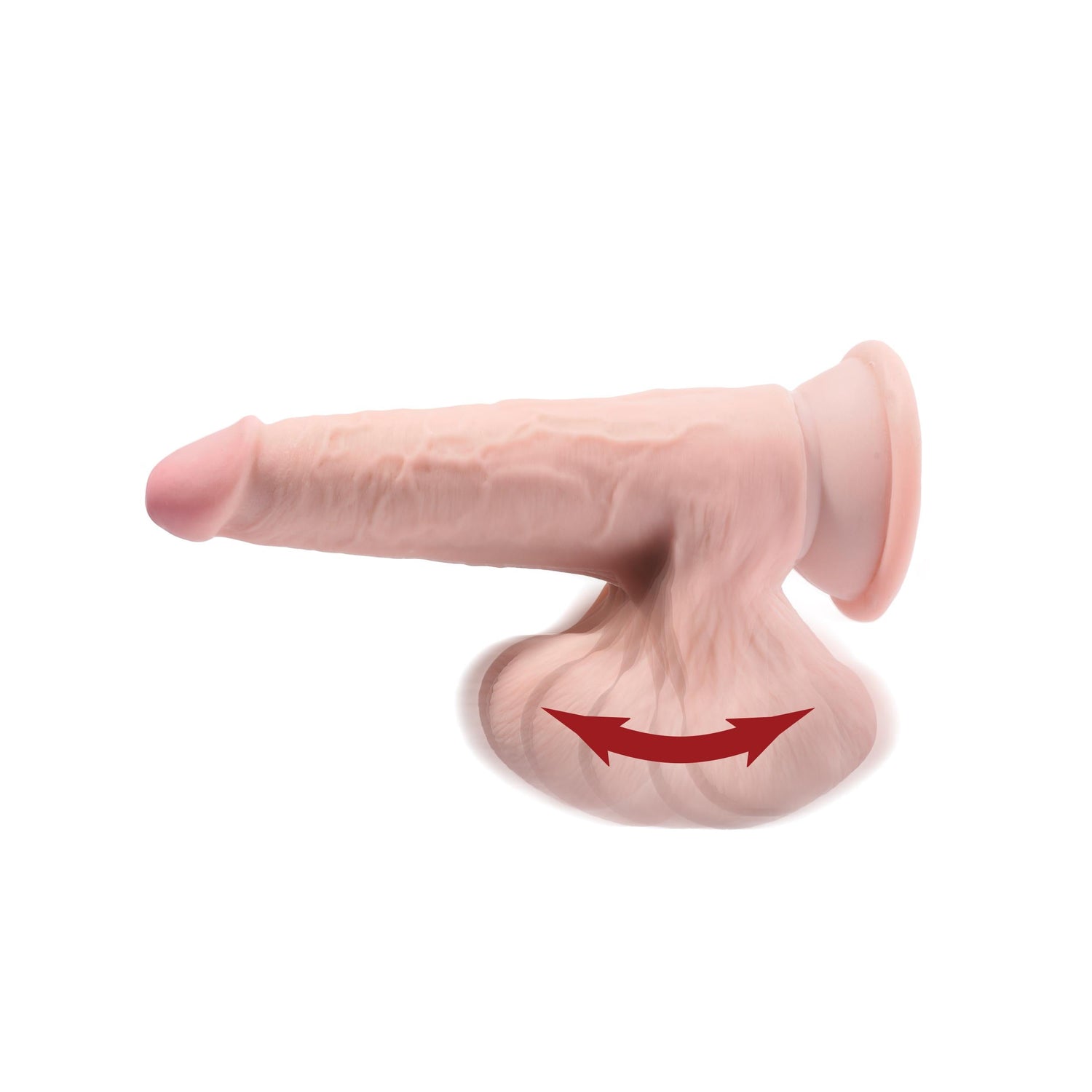 King Cock Triple Density Dildo with Swinging Balls