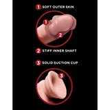 King Cock Triple Density Dildo with Swinging Balls