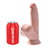 King Cock Triple Density Dildo with Swinging Balls