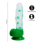 Maia Leif Cannabis Print Suction Cup Dong