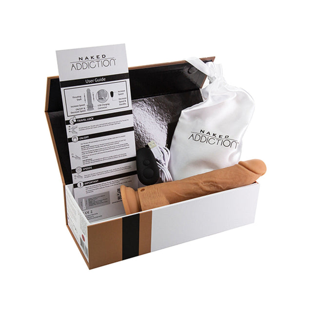 Naked Addiction 9 Inch Thrusting Dildo - Carakep