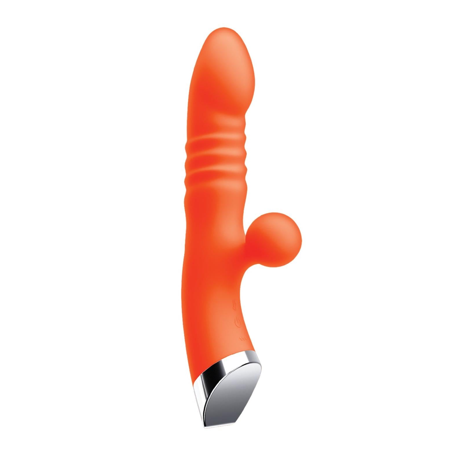 Nasstoys Intruder Thrusting Pleasure Vibe in Tangerine