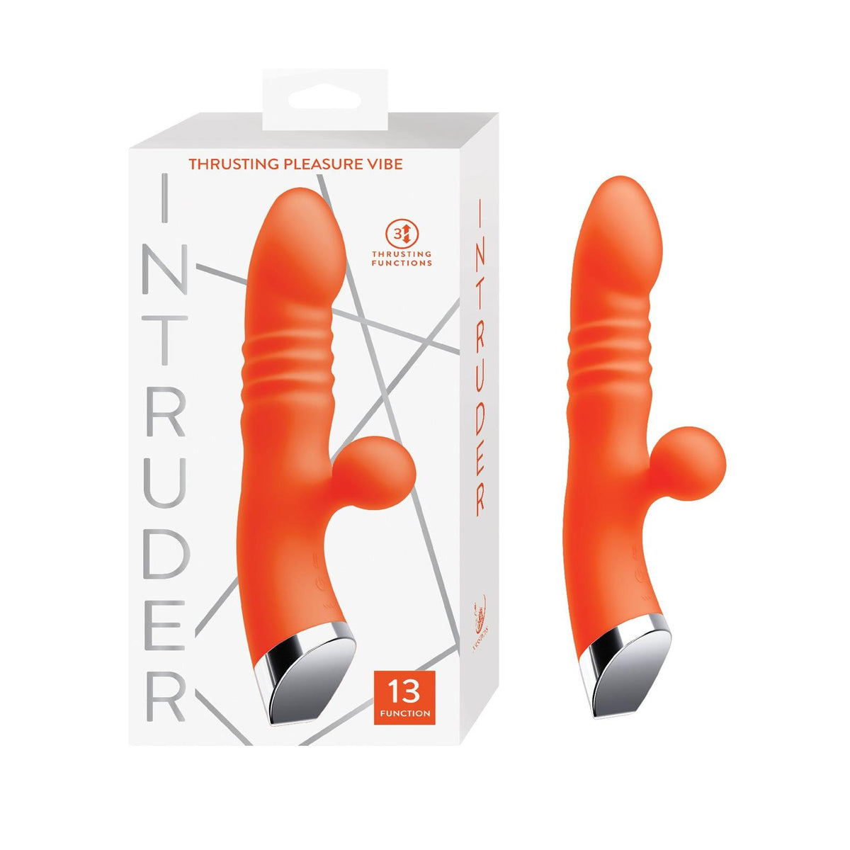 Nasstoys Intruder Thrusting Pleasure Vibe in Tangerine