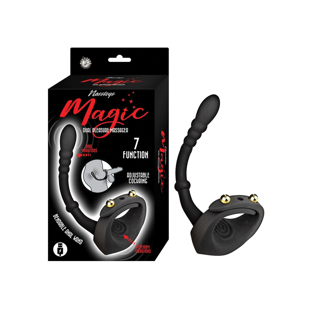 Nasstoys Magic Dual Pleasure Vibrating C-Ring