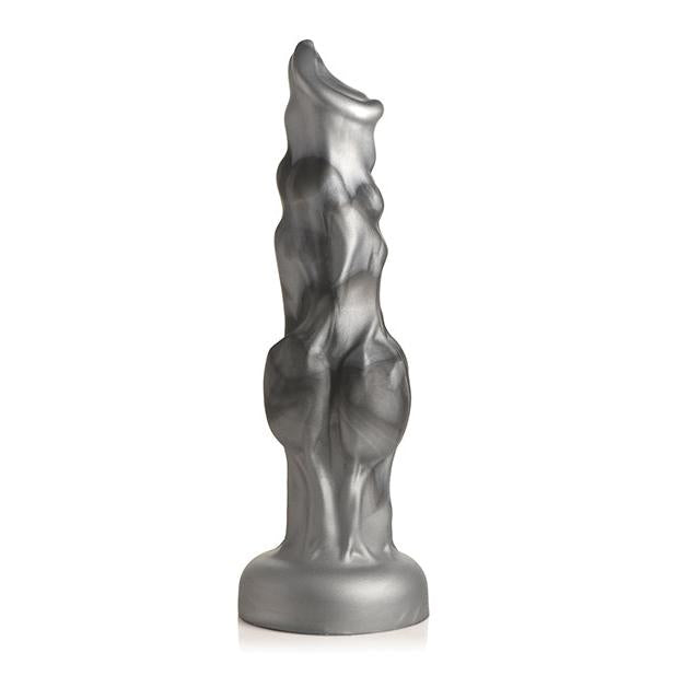 Night Prowler Silicone Silver Dildo