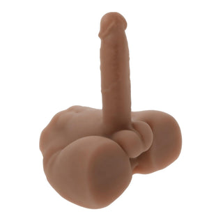 NO ETA Evolved Easy Rider Thrusting & Vibrating Life-Like Dildo - Dark