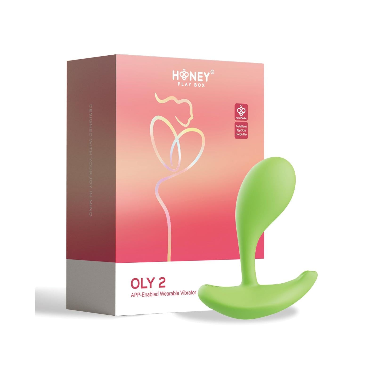 Oly 2 Pressure Sensing App-Enabled Wearable Clit & G Spot Vibrator in Green