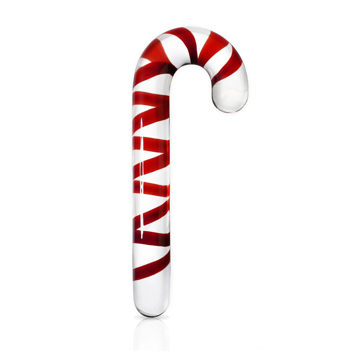 Candy Cane Glass Dildo