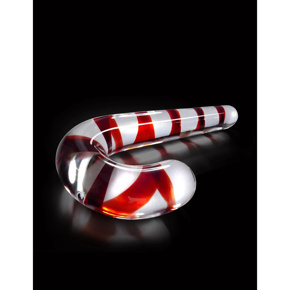 Candy Cane Glass Dildo