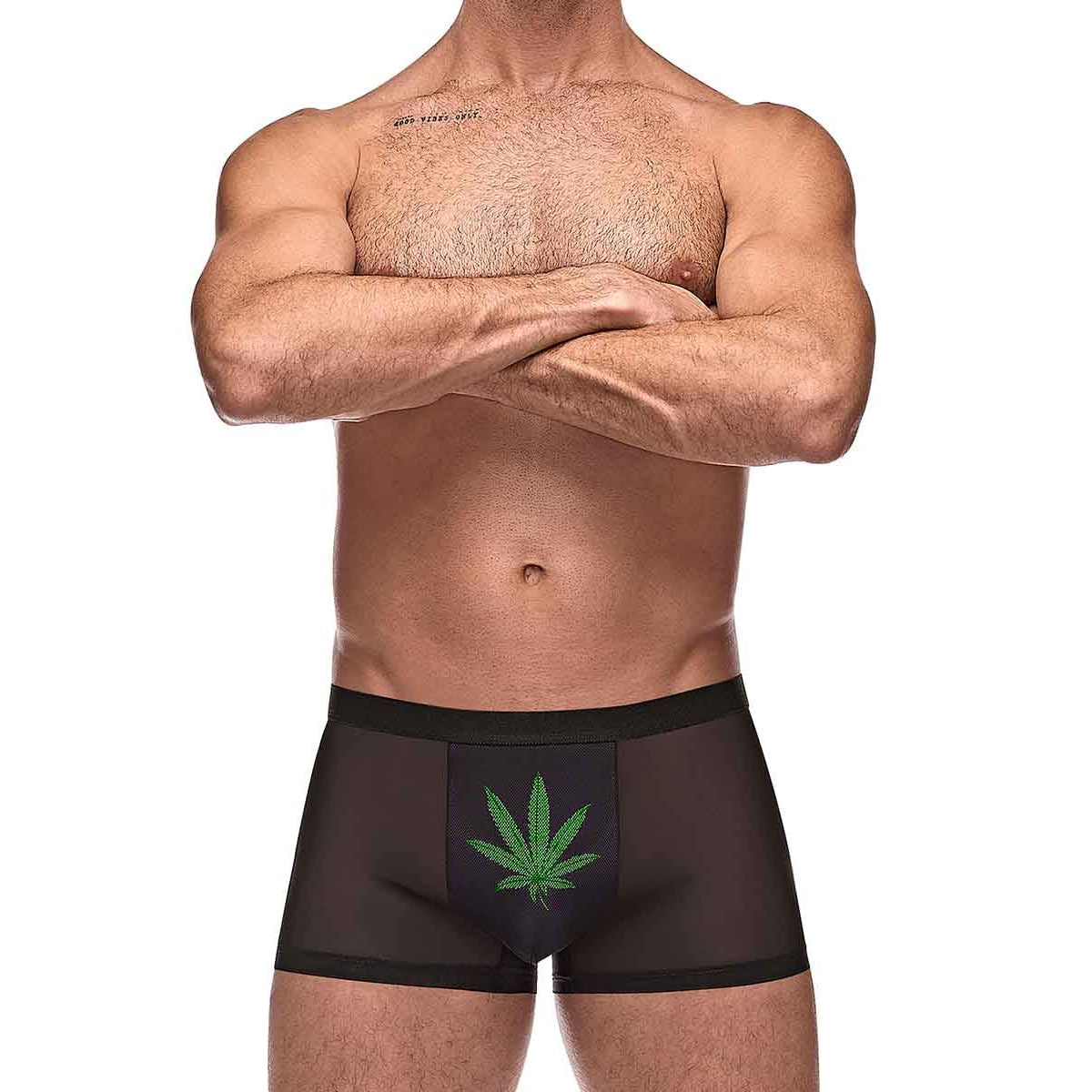 Private Screening Micro Mesh & Modal Pot Leaf