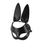 PU Leather Bunny Mask