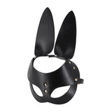PU Leather Bunny Mask