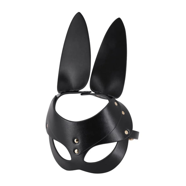 PU Leather Bunny Mask