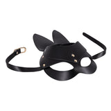 PU Leather Bunny Mask