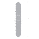 Purple Rose Nubby Glass Dildo