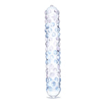 Purple Rose Nubby Glass Dildo