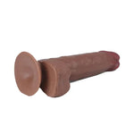 Real Skin 7.5 Inch Dual Layer Dildo in Light Brown
