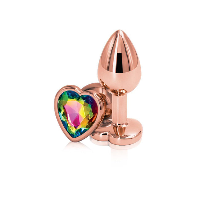 Rear Assets Aluminum Plug with Heart Gem