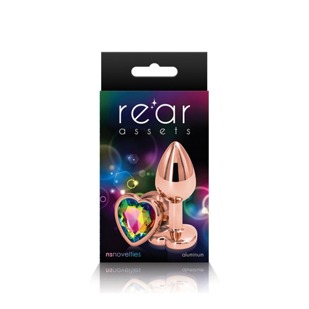 Rear Assets Aluminum Plug with Heart Gem