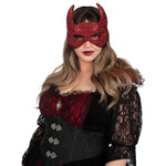 Rhinestone Devil Mask