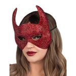 Rhinestone Devil Mask