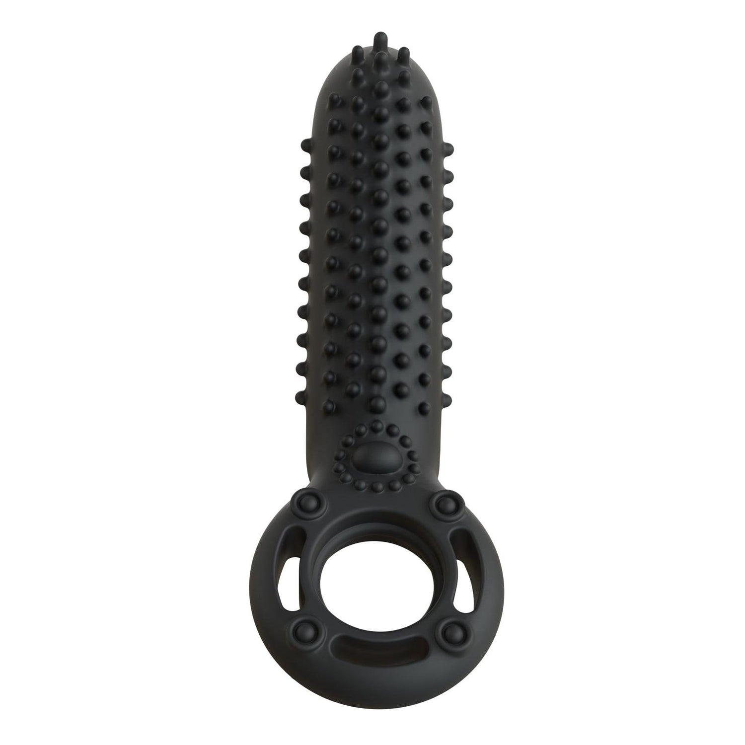 Screaming O O Yeah Silicone Cock Ring in Black
