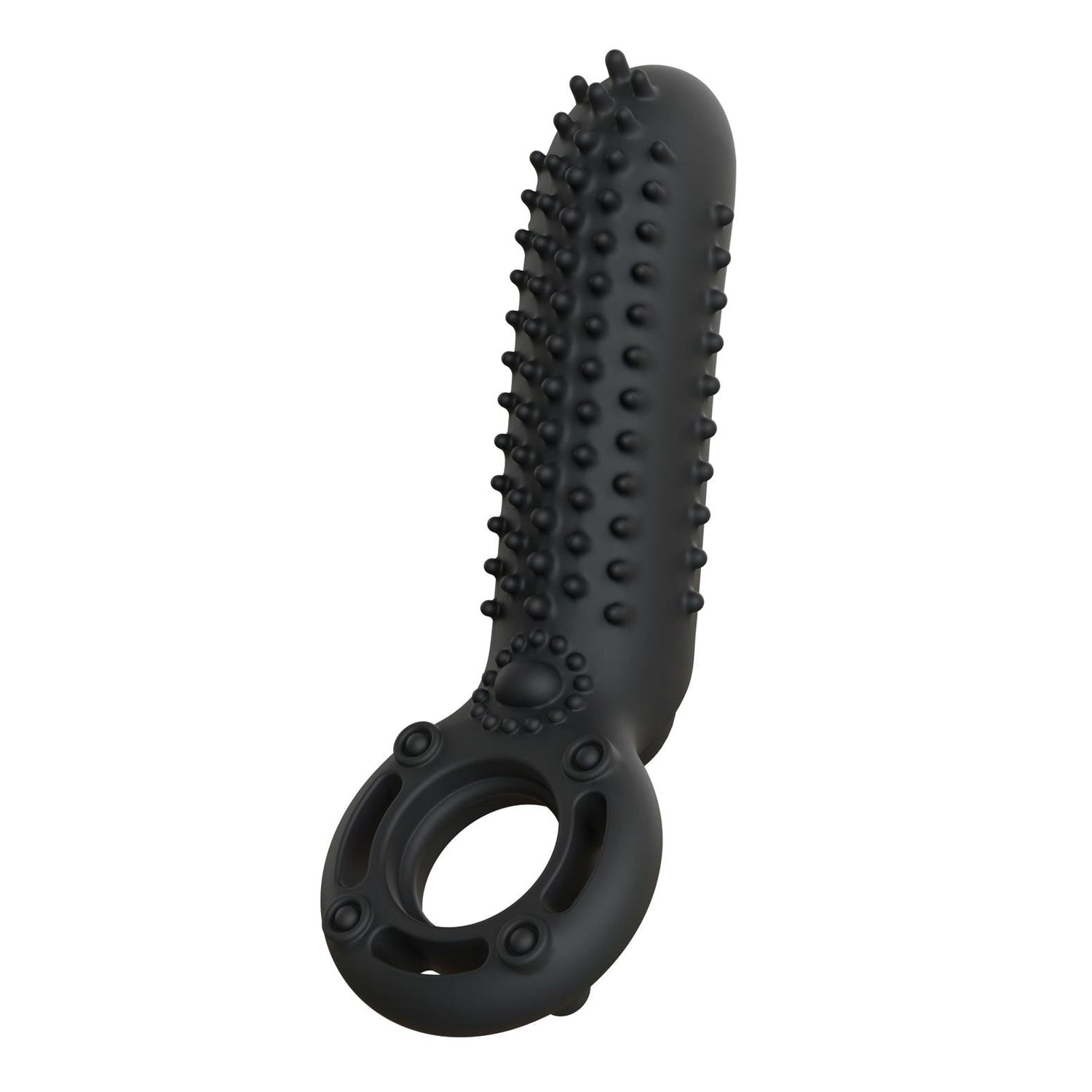 Screaming O O Yeah Silicone Cock Ring in Black