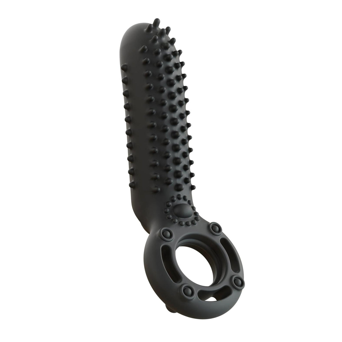 Screaming O O Yeah Silicone Cock Ring in Black