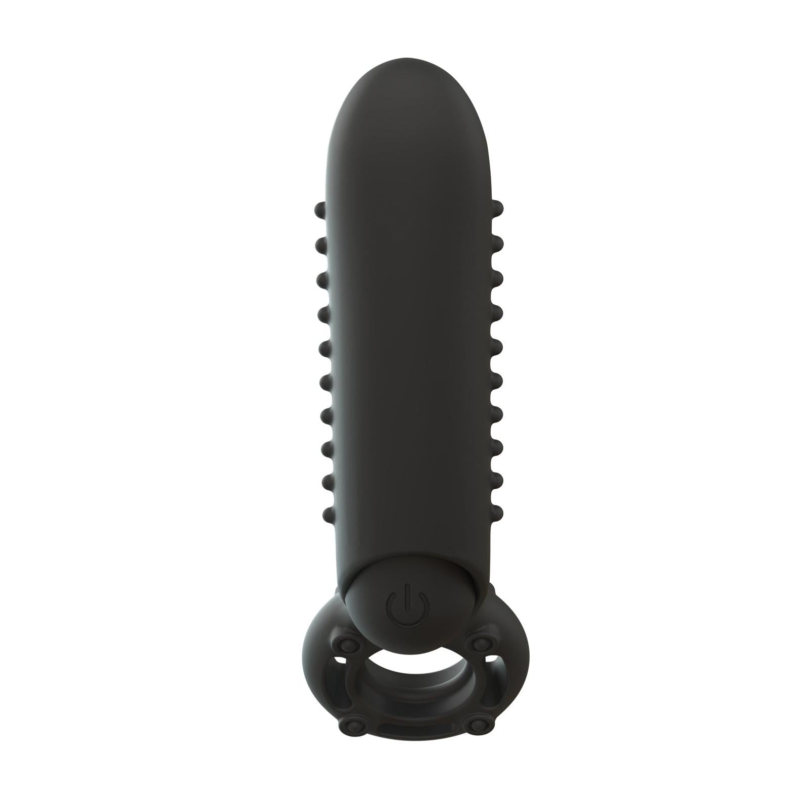 Screaming O O Yeah Silicone Cock Ring in Black