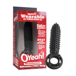Screaming O O Yeah Silicone Cock Ring in Black