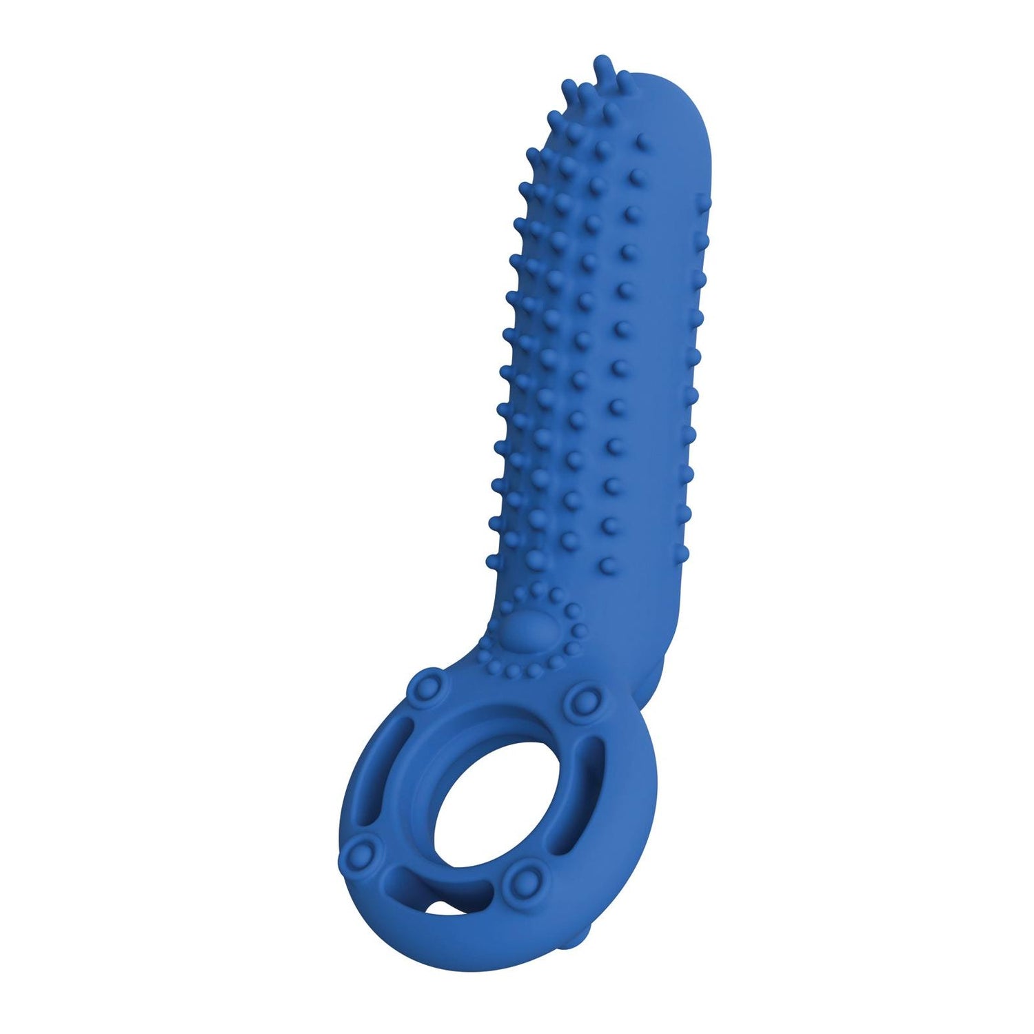 Screaming O O Yeah Silicone Cock Ring in Blue