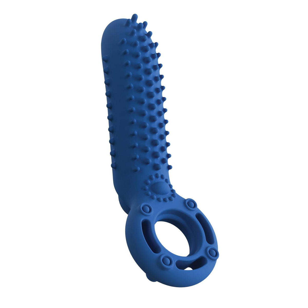 Screaming O O Yeah Silicone Cock Ring in Blue