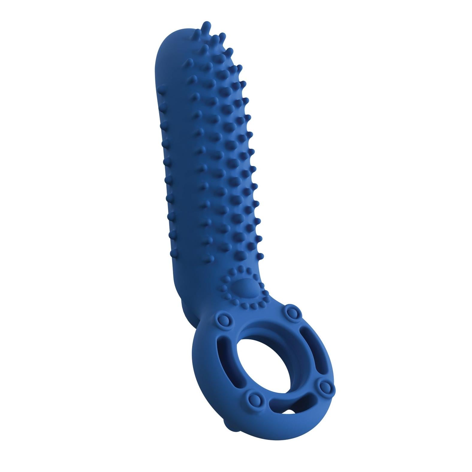 Screaming O O Yeah Silicone Cock Ring in Blue