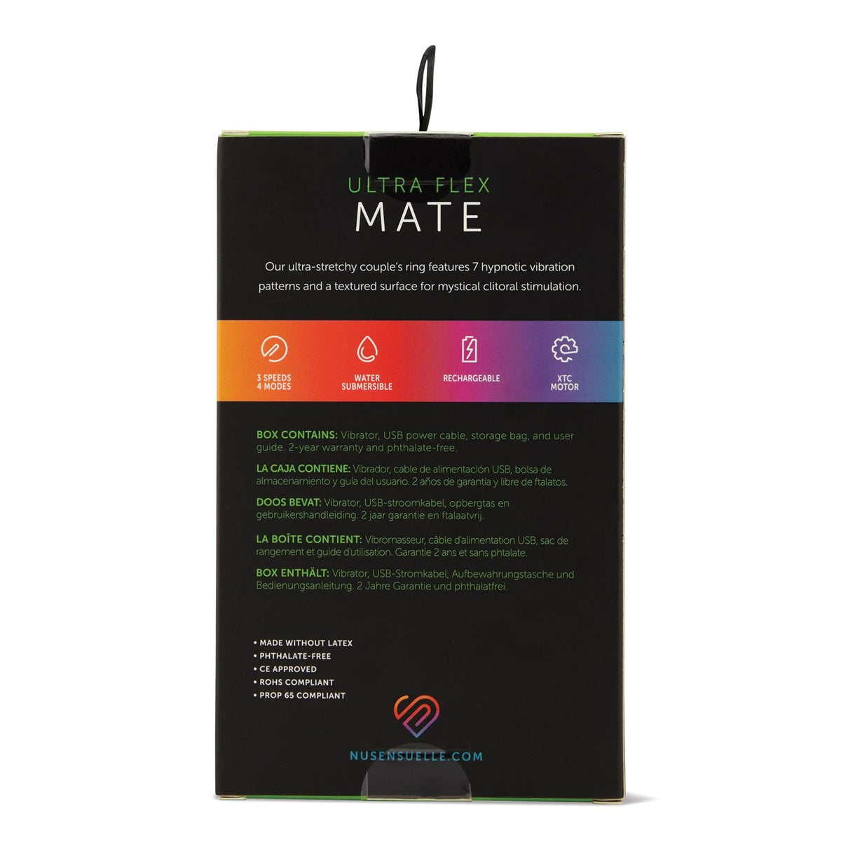 Sensuelle 7 Function Rechargeable Bullet Ring