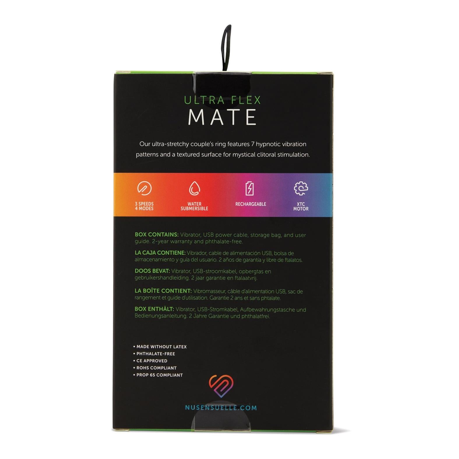 Sensuelle 7 Function Rechargeable Bullet Ring