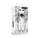 Shots Ouch Breathable Ball Gag with Nipple Clamps