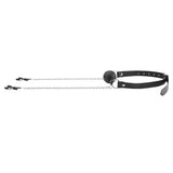 Shots Ouch Breathable Ball Gag with Nipple Clamps